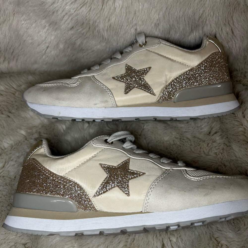 Vintage Havana Washed Gold Glitter Sneaker